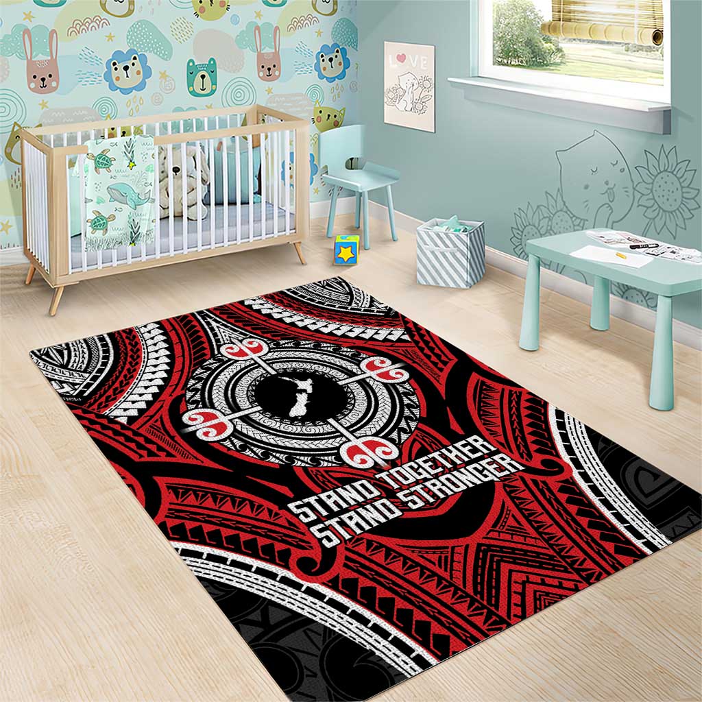 Aotearoa Proud To Be Maori Area Rug New Zealand Fight Together