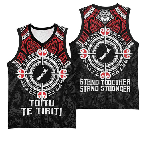 Aotearoa Proud To Be Maori Basketball Jersey New Zealand Fight Together - Aussie Hoodie