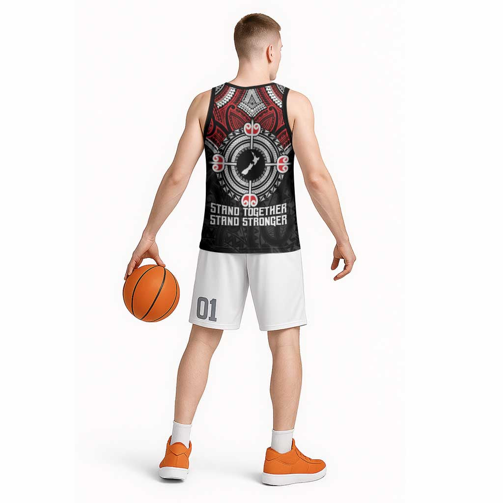 Aotearoa Proud To Be Maori Basketball Jersey New Zealand Fight Together - Aussie Hoodie