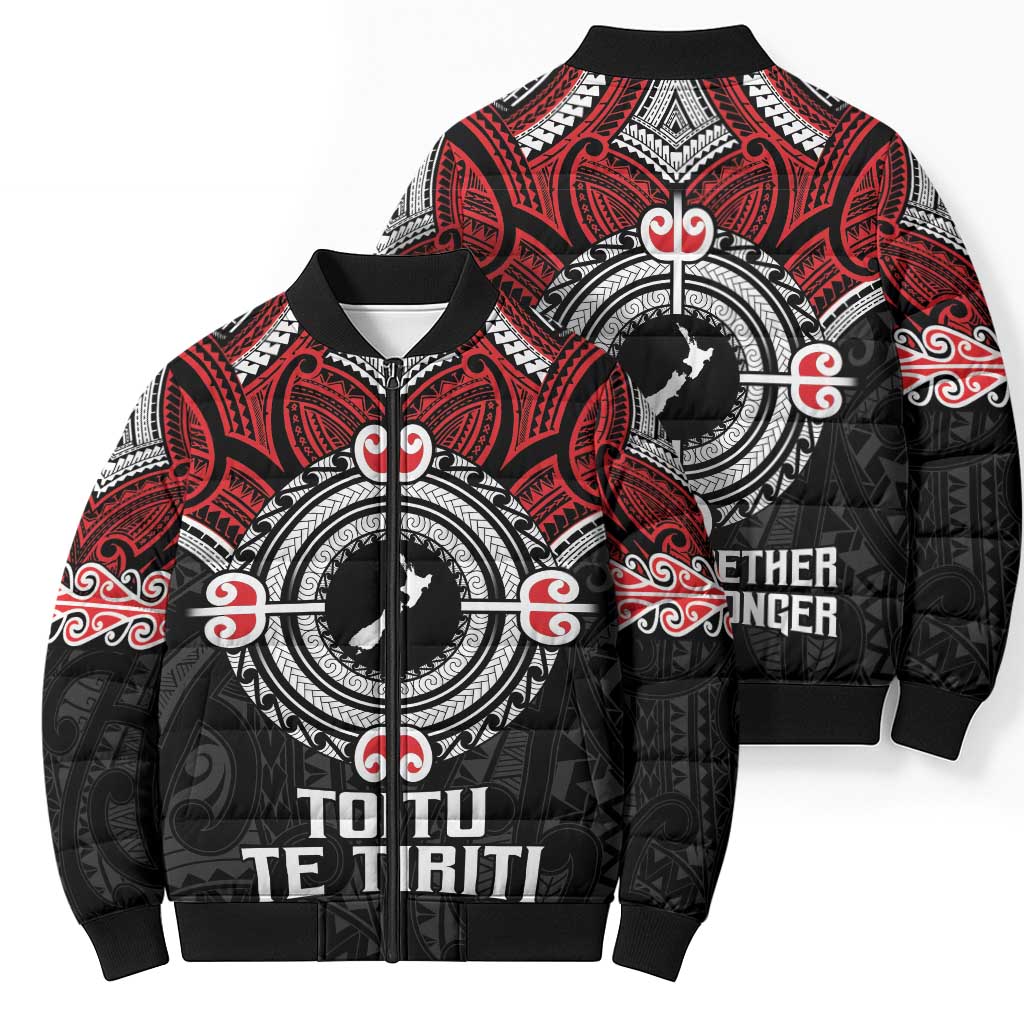 Aotearoa Proud To Be Maori Bomber Puffer Jacket New Zealand Fight Together - Aussie Hoodie