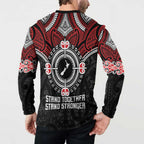 Aotearoa Proud To Be Maori Button Sweatshirt New Zealand Fight Together