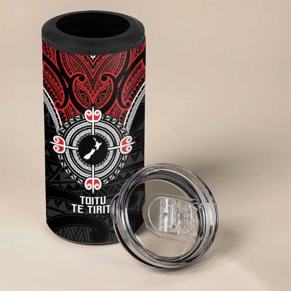 Aotearoa Proud To Be Maori 4 in 1 Can Cooler Tumbler New Zealand Fight Together