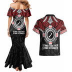 Aotearoa Proud To Be Maori Couples Matching Mermaid Dress and Hawaiian Shirt New Zealand Fight Together