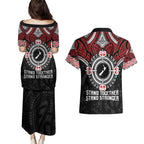 Aotearoa Proud To Be Maori Couples Matching Puletasi and Hawaiian Shirt New Zealand Fight Together