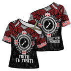 Aotearoa Proud To Be Maori Cross Shoulder Shirt New Zealand Fight Together - Aussie Hoodie