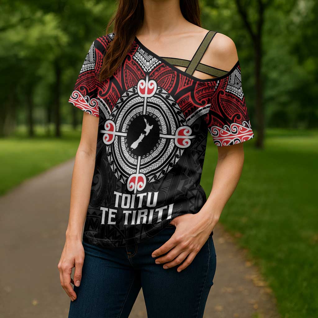 Aotearoa Proud To Be Maori Cross Shoulder Shirt New Zealand Fight Together - Aussie Hoodie