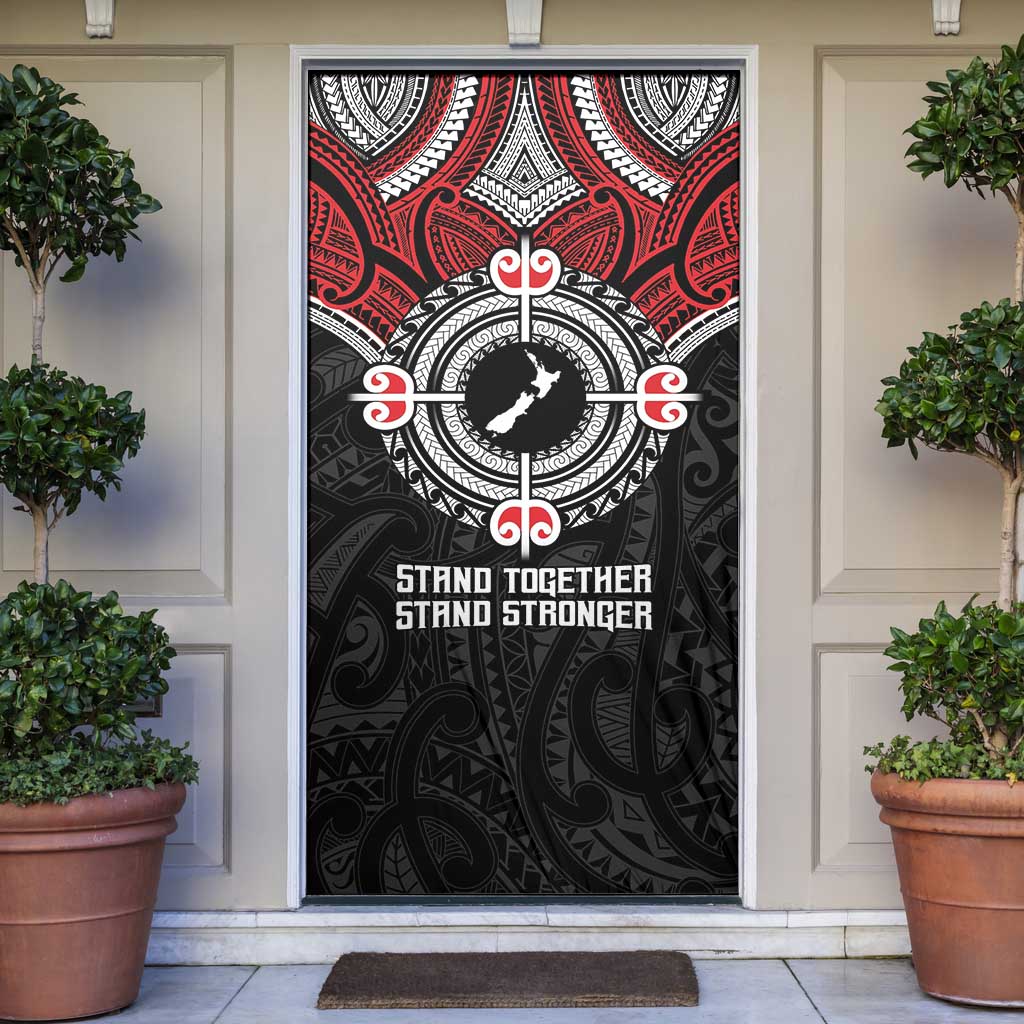Aotearoa Proud To Be Maori Door Cover New Zealand Fight Together - Aussie Hoodie