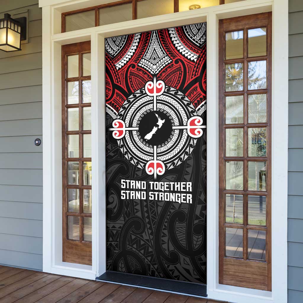 Aotearoa Proud To Be Maori Door Cover New Zealand Fight Together - Aussie Hoodie