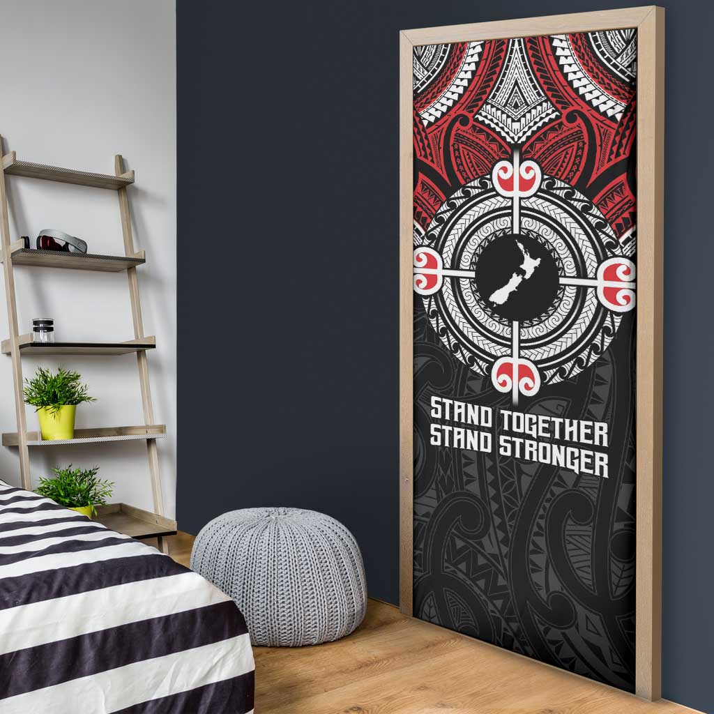 Aotearoa Proud To Be Maori Door Cover New Zealand Fight Together - Aussie Hoodie