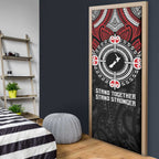 Aotearoa Proud To Be Maori Door Cover New Zealand Fight Together - Aussie Hoodie