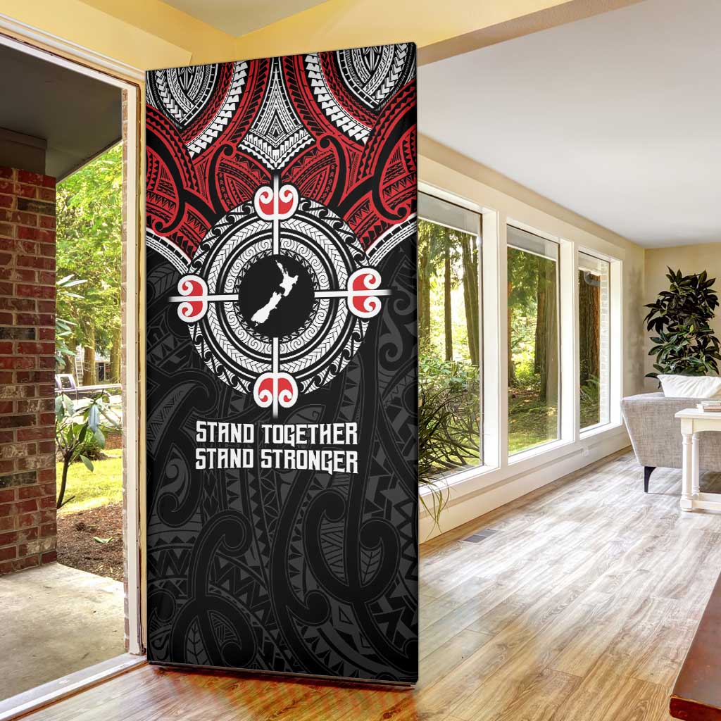 Aotearoa Proud To Be Maori Door Cover New Zealand Fight Together - Aussie Hoodie