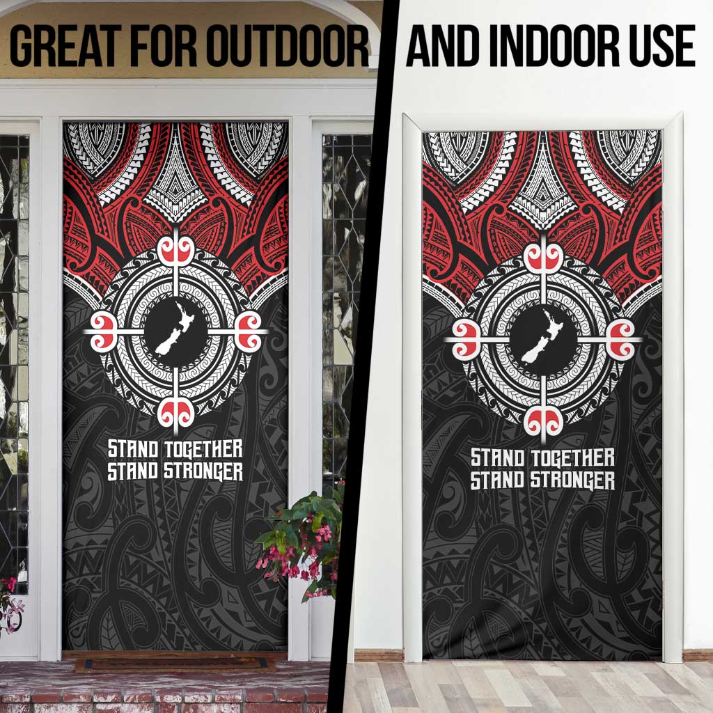 Aotearoa Proud To Be Maori Door Cover New Zealand Fight Together - Aussie Hoodie