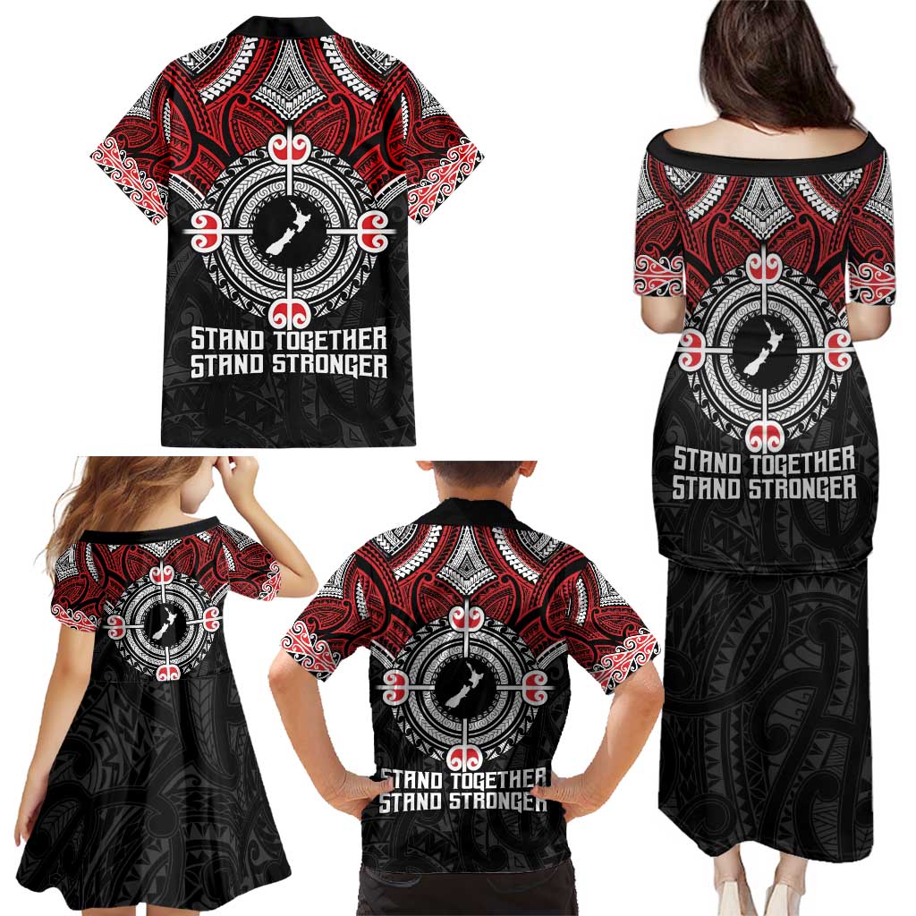 Aotearoa Proud To Be Maori Family Matching Puletasi and Hawaiian Shirt New Zealand Fight Together
