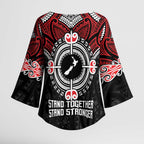 Aotearoa Proud To Be Maori Kimono Sleeve Blouse New Zealand Fight Together - Aussie Hoodie