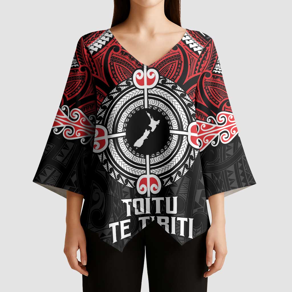 Aotearoa Proud To Be Maori Kimono Sleeve Blouse New Zealand Fight Together - Aussie Hoodie