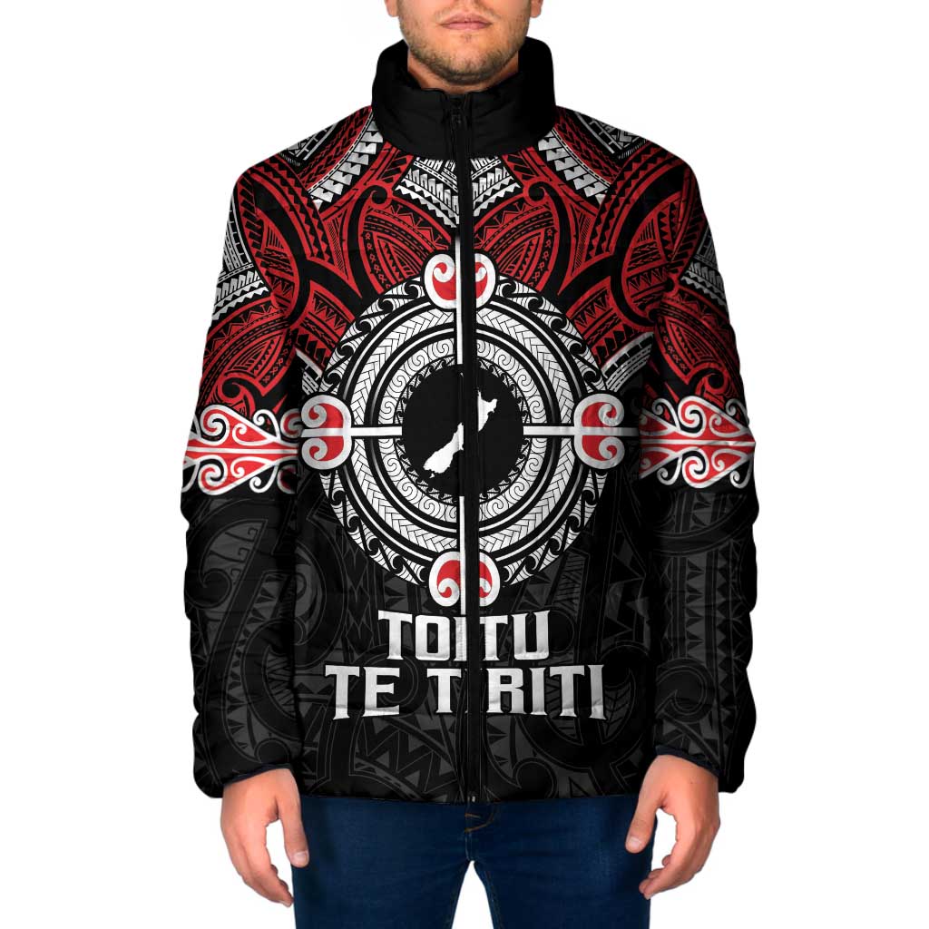 Aotearoa Proud To Be Maori Padded Jacket New Zealand Fight Together - Aussie Hoodie