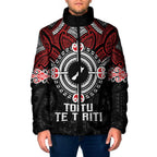 Aotearoa Proud To Be Maori Padded Jacket New Zealand Fight Together - Aussie Hoodie