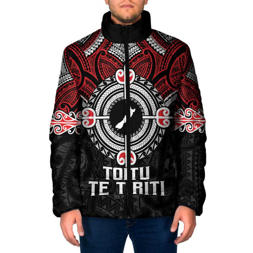 Aotearoa Proud To Be Maori Padded Jacket New Zealand Fight Together - Aussie Hoodie