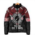 Aotearoa Proud To Be Maori Padded Jacket New Zealand Fight Together - Aussie Hoodie