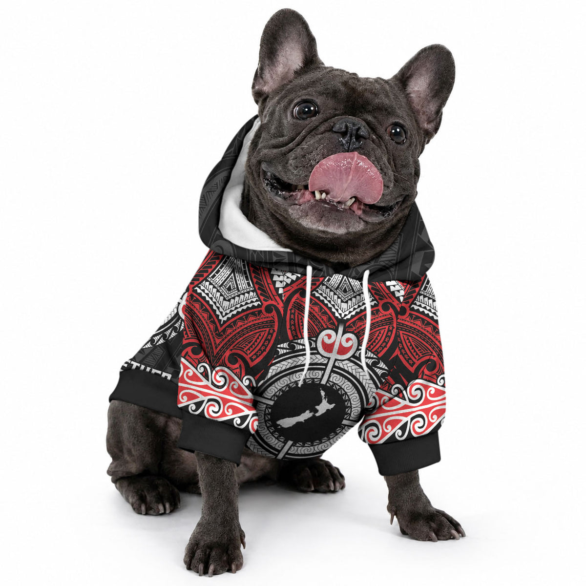 Aotearoa Proud To Be Maori Pet Hoodie New Zealand Fight Together
