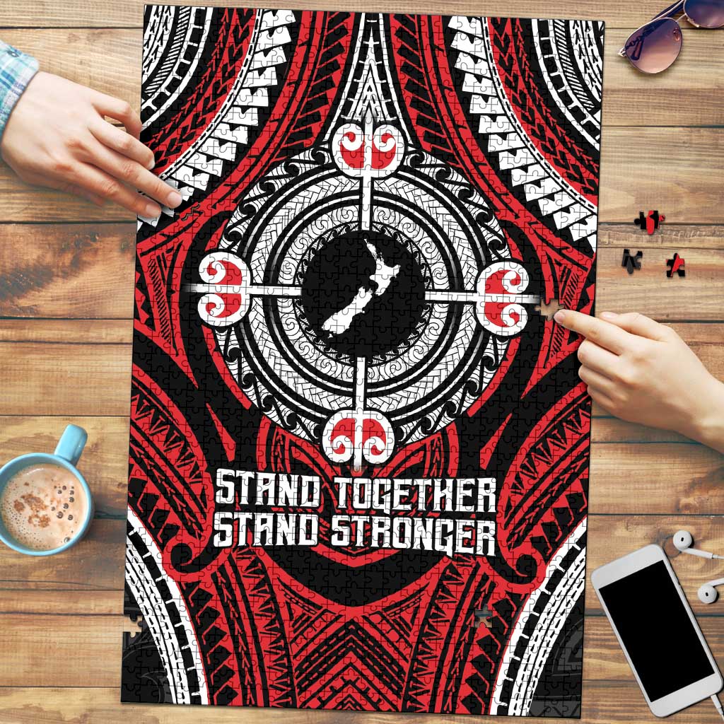 Aotearoa Proud To Be Maori Puzzle New Zealand Fight Together - Aussie Hoodie