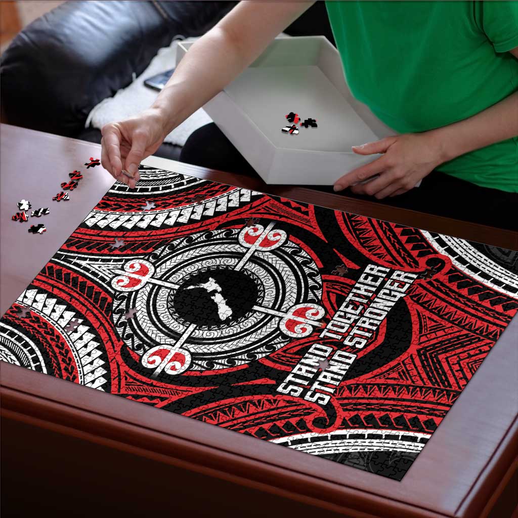 Aotearoa Proud To Be Maori Puzzle New Zealand Fight Together - Aussie Hoodie