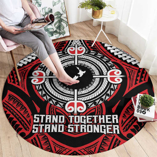 Aotearoa Proud To Be Maori Round Carpet New Zealand Fight Together