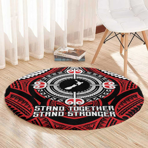 Aotearoa Proud To Be Maori Round Carpet New Zealand Fight Together