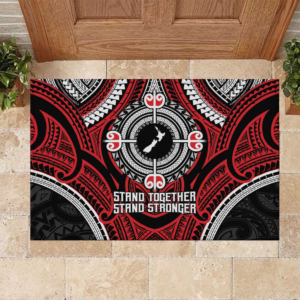Aotearoa Proud To Be Maori Rubber Doormat New Zealand Fight Together