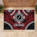 Aotearoa Proud To Be Maori Rubber Doormat New Zealand Fight Together