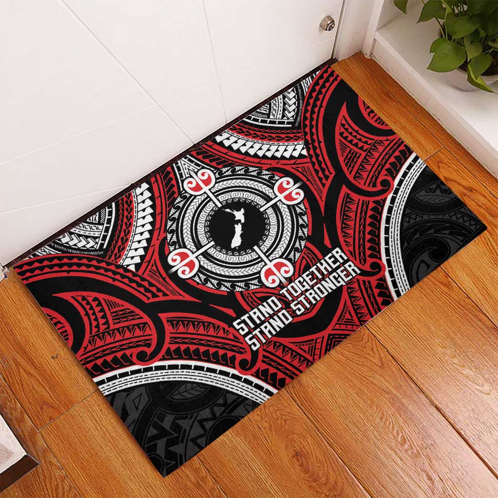 Aotearoa Proud To Be Maori Rubber Doormat New Zealand Fight Together