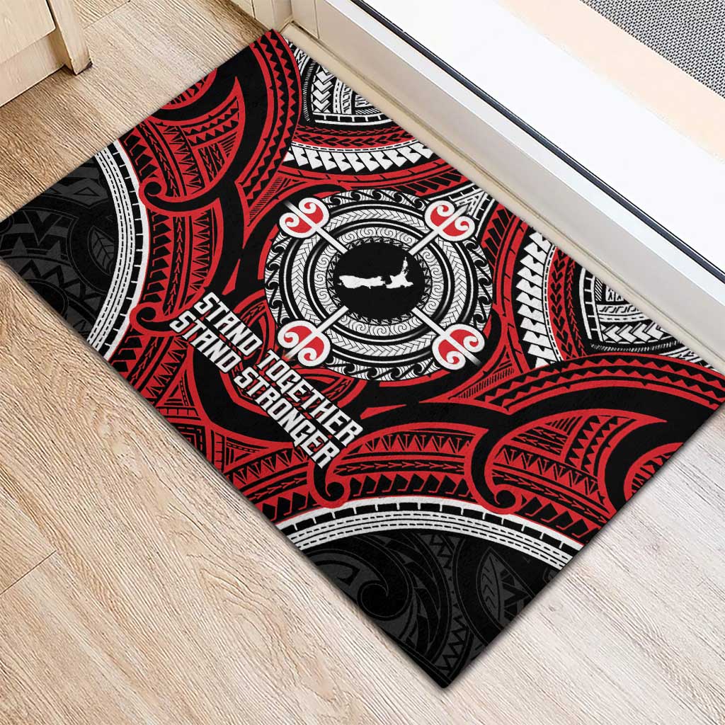 Aotearoa Proud To Be Maori Rubber Doormat New Zealand Fight Together
