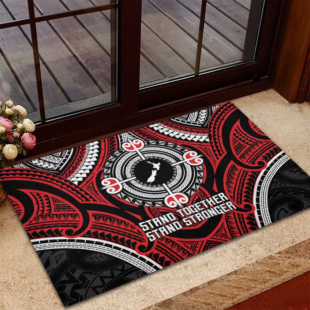 Aotearoa Proud To Be Maori Rubber Doormat New Zealand Fight Together