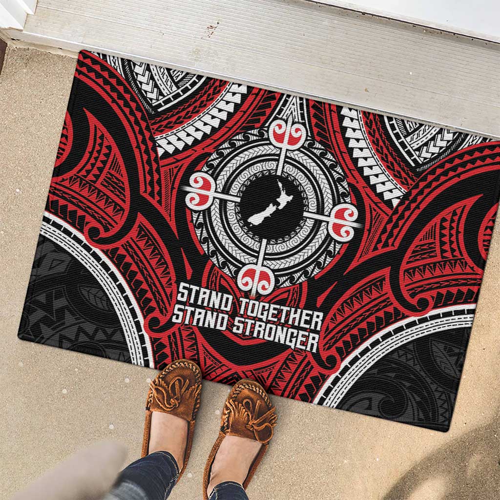 Aotearoa Proud To Be Maori Rubber Doormat New Zealand Fight Together