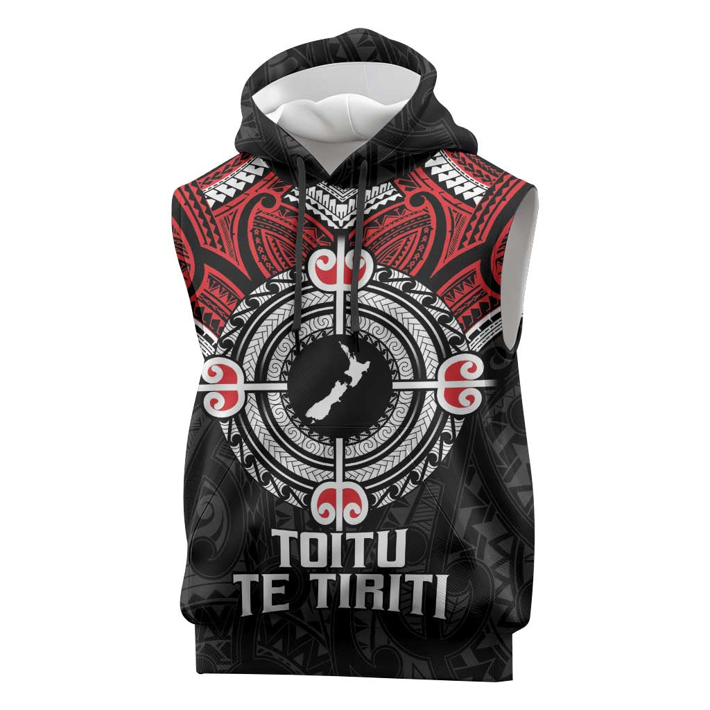 Aotearoa Proud To Be Maori Sleeveless Hoodie New Zealand Fight Together - Aussie Hoodie