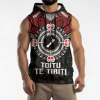Aotearoa Proud To Be Maori Sleeveless Hoodie New Zealand Fight Together - Aussie Hoodie