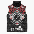 Aotearoa Proud To Be Maori Sleeveless Puffer Jacket New Zealand Fight Together - Aussie Hoodie