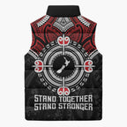 Aotearoa Proud To Be Maori Sleeveless Puffer Jacket New Zealand Fight Together - Aussie Hoodie