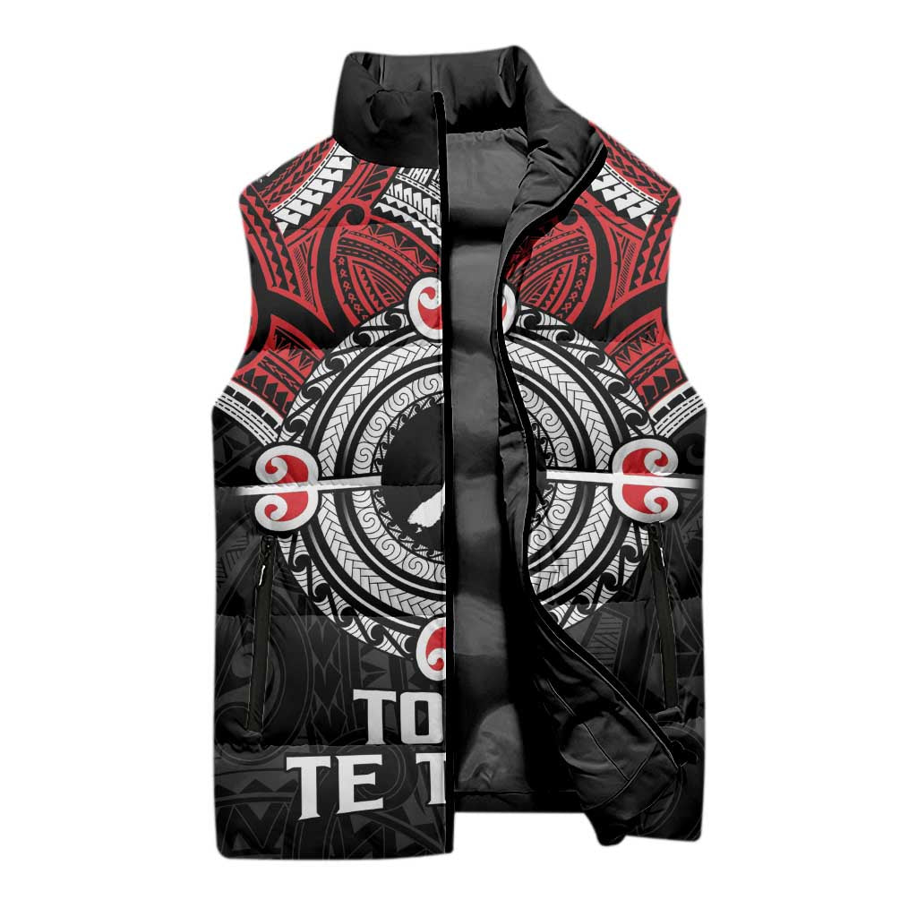 Aotearoa Proud To Be Maori Sleeveless Puffer Jacket New Zealand Fight Together - Aussie Hoodie
