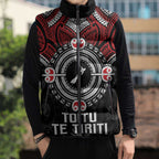 Aotearoa Proud To Be Maori Sleeveless Puffer Jacket New Zealand Fight Together - Aussie Hoodie
