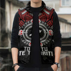 Aotearoa Proud To Be Maori Sleeveless Puffer Jacket New Zealand Fight Together - Aussie Hoodie