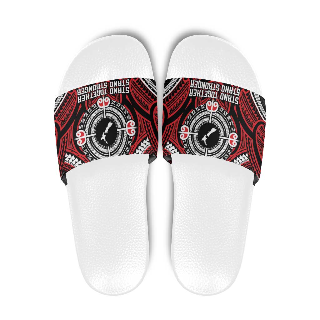 Aotearoa Proud To Be Maori Slide Sandals New Zealand Fight Together - Aussie Hoodie