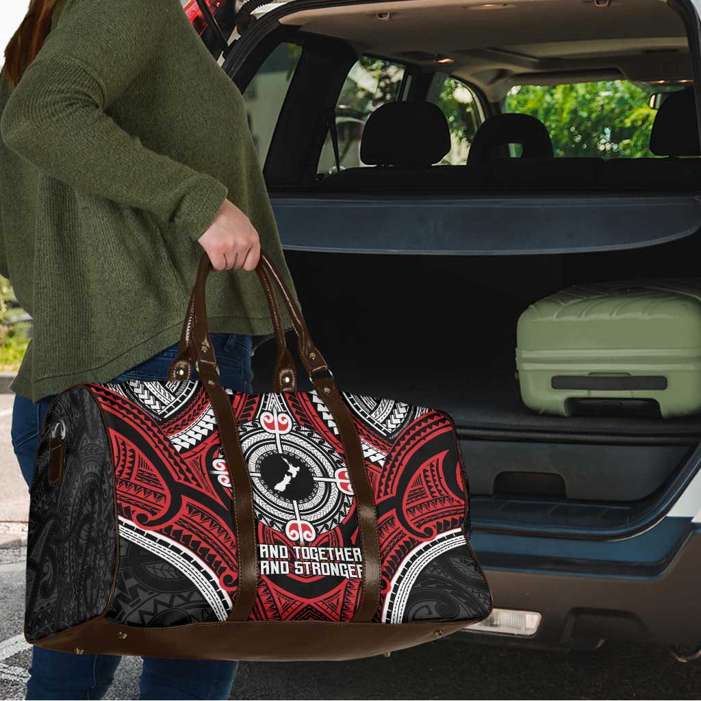 Aotearoa Proud To Be Maori Travel Bag New Zealand Fight Together - Aussie Hoodie