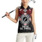 Aotearoa Proud To Be Maori Women Sleeveless Polo Shirt New Zealand Fight Together