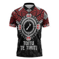 Aotearoa Proud To Be Maori Zipper Polo Shirt New Zealand Fight Together - Aussie Hoodie