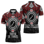 Aotearoa Proud To Be Maori Zipper Polo Shirt New Zealand Fight Together - Aussie Hoodie