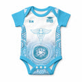 Aussie Nurse RN 2026 Personalised Baby Onesie Blue Aboriginal Art Pattern Cultural Pride