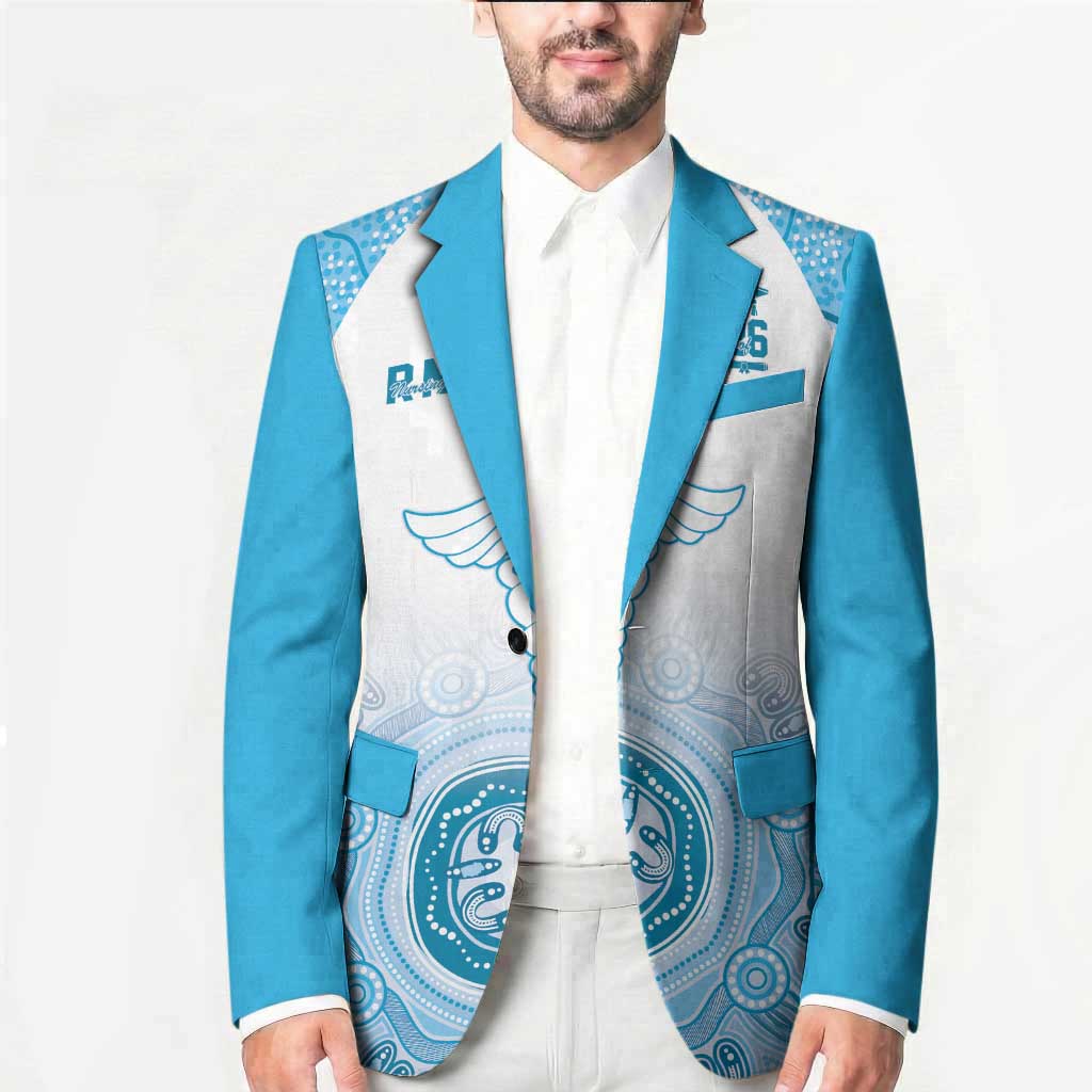 Aussie Nurse RN 2026 Personalised Blazer Blue Aboriginal Art Pattern Cultural Pride