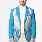 Aussie Nurse RN 2026 Personalised Blazer Blue Aboriginal Art Pattern Cultural Pride
