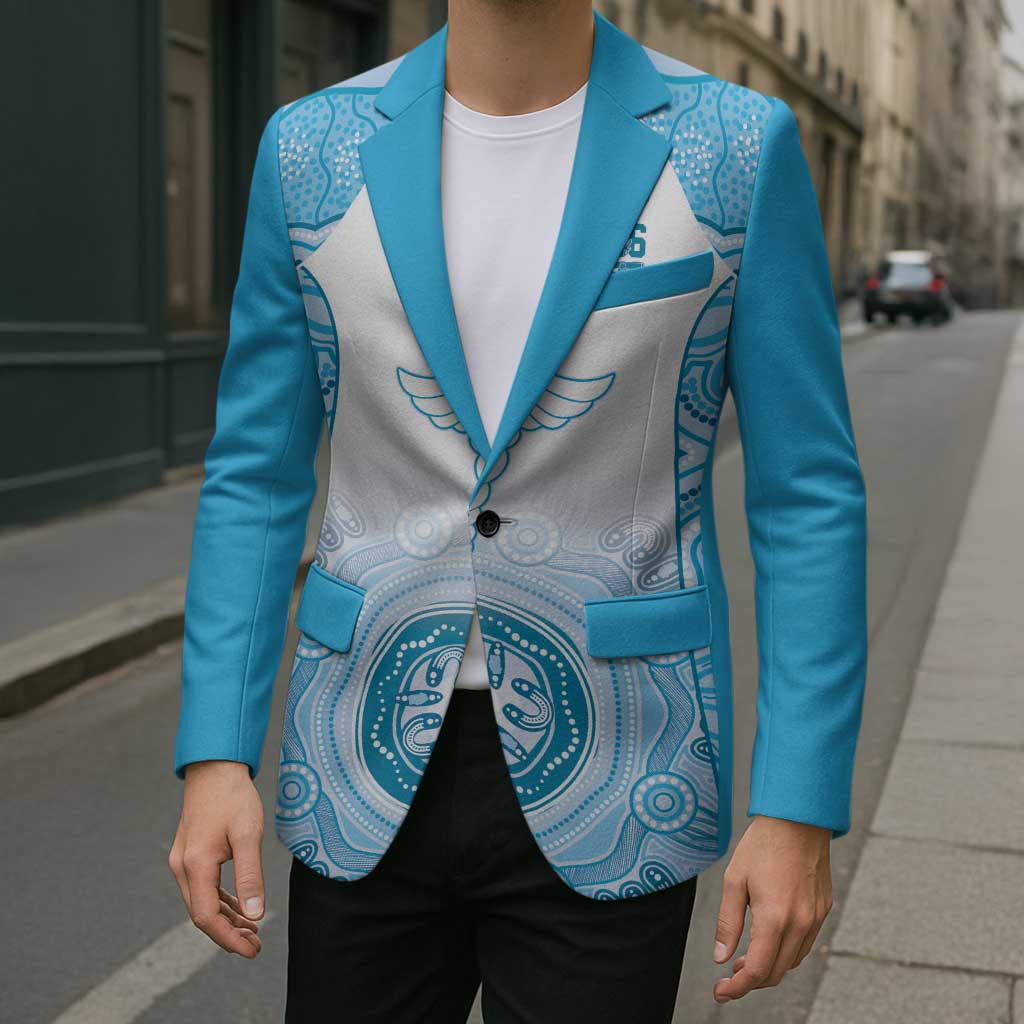 Aussie Nurse RN 2026 Personalised Blazer Blue Aboriginal Art Pattern Cultural Pride